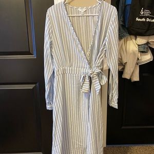 Striped long sleeve dress